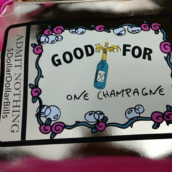 Betsey Johnson Handbags - ** Betsey Johnson gold ticket wristlet